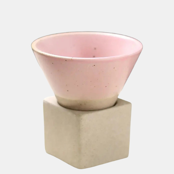 Tasse Espresso Conique – Artisanat Élégant Electro Paris Rose 100ml (3,52 oz)