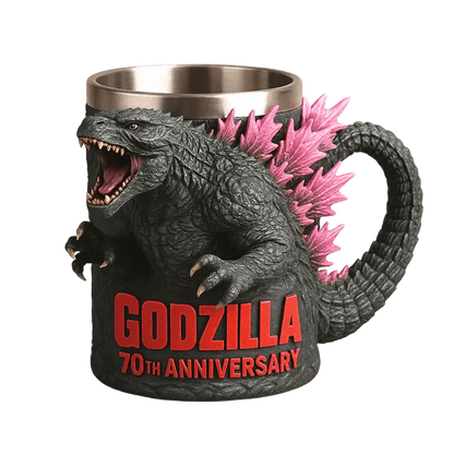 Tasse à Café Créative en Céramique 3D – Design de Monstre Amusant pour un Moment Café Original Tasses Electro Paris Rose Godzilla