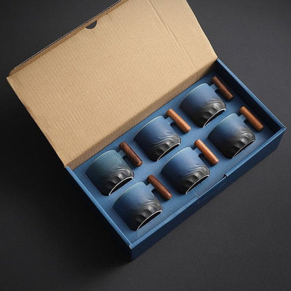 Tasse à Café Élégante en Porcelaine 70 ml pour un Usage Quotidien Tasses Electro Paris Bleu