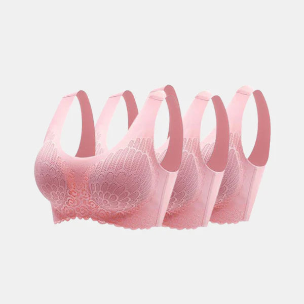 Soutien-Gorge Ultra-Confort – Maintien Toute La Journée Avec Un Ajustement Tout En Douceur (Lot De 3) Bras Electro Paris Rose M