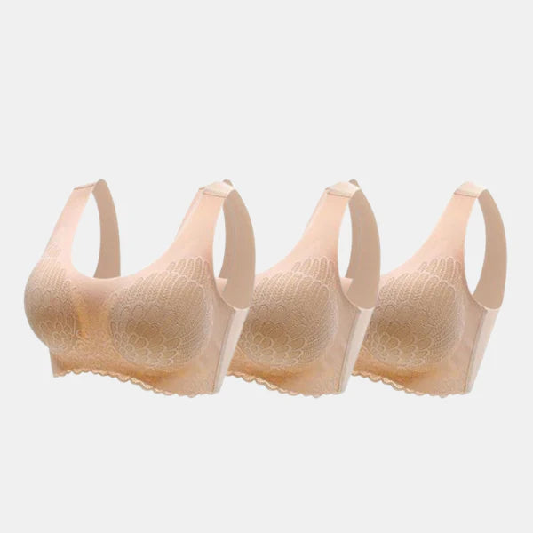 Soutien-Gorge Ultra-Confort – Maintien Toute La Journée Avec Un Ajustement Tout En Douceur (Lot De 3) Bras Electro Paris Beige M