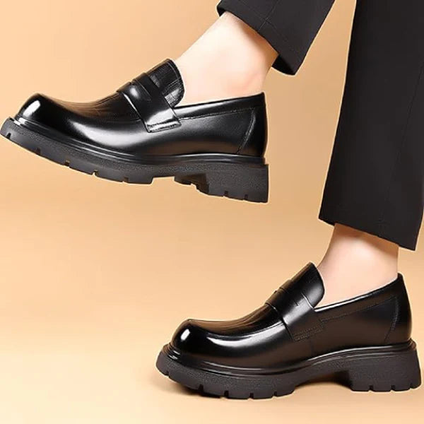 Chaussures en Cuir pour Hommes – Style Moc Toe et Lanière Penny Loafers Electro Paris