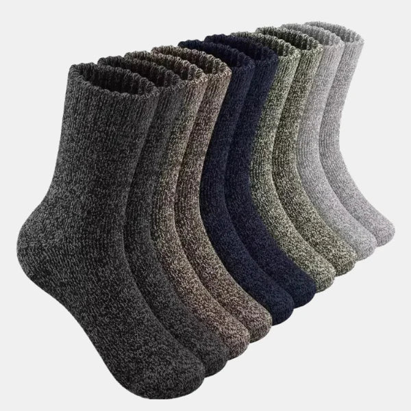 Chaussettes en Laine – Épaisseur Supplémentaire et Chaleur pour Randonnée et Hiver Socks Electro Paris 5 Paires - A
