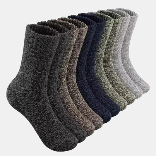 Chaussettes en Laine – Épaisseur Supplémentaire et Chaleur pour Randonnée et Hiver Socks Electro Paris 5 Paires - A