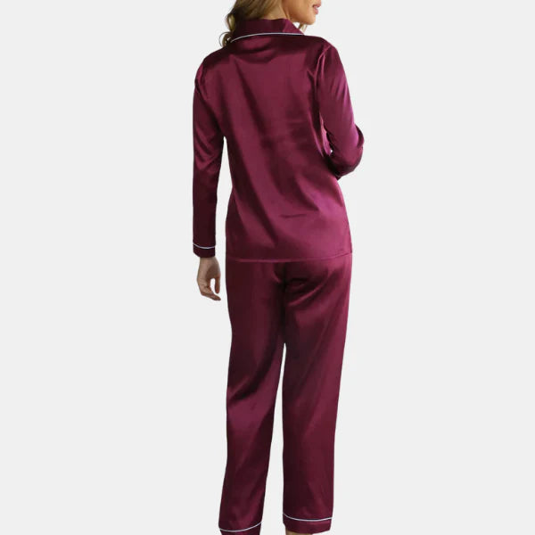 Pyjama Femme À Manches Longues Loungewear Set Electro Paris