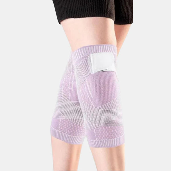 Manchon de Compression Réglable pour Genou – Bande de Soutien avec Sangle Sécurisée Brace Electro Paris