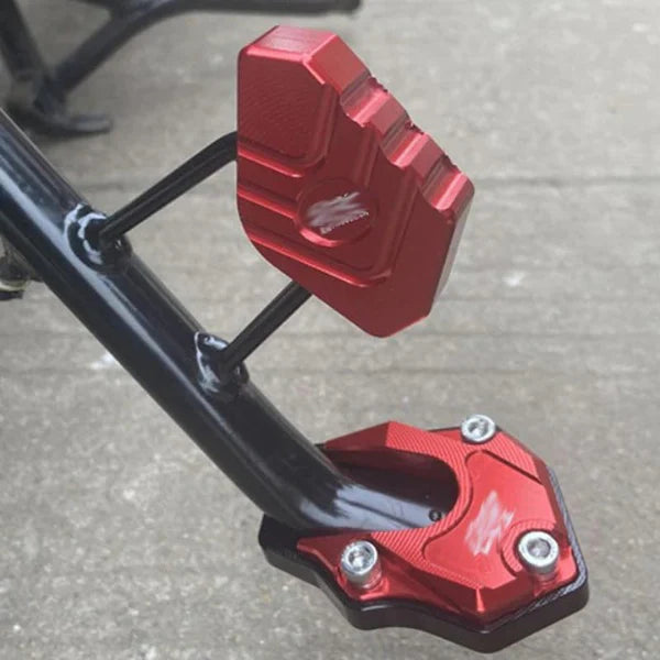 Plaque d’Extension de Béquille de Moto – Large Base Antidérapante de Support Tools Electro Paris Rouge