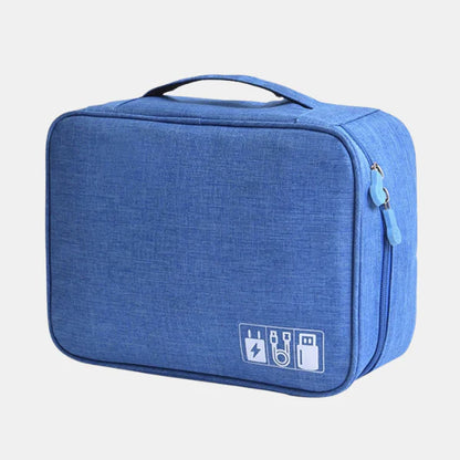 Sac Organisateur pour Électronique avec Plusieurs Compartiments – Solution de Rangement Intelligente Cosmetic & Toiletry Bags Electro Paris Bleu