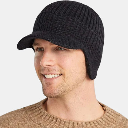 Bonnet d’Hiver pour Homme avec Visière – Chaleur et Protection Contre le Vent Beanie Electro Paris