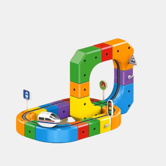 Jouet de Train Électrique – Circuit d’Apprentissage STEM 3D pour Enfants Toys Electro Paris 51 pièces