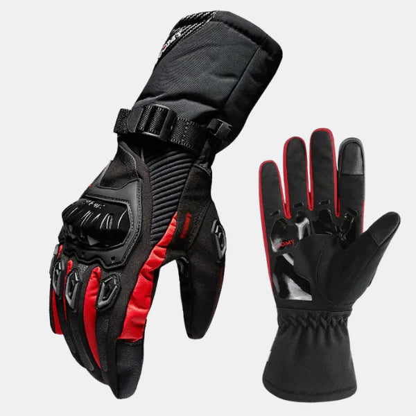 Gants de Moto Thermiques Isolés – Isolation Durable pour une Conduite en Toute Sécurité Gloves Electro Paris Rouge S