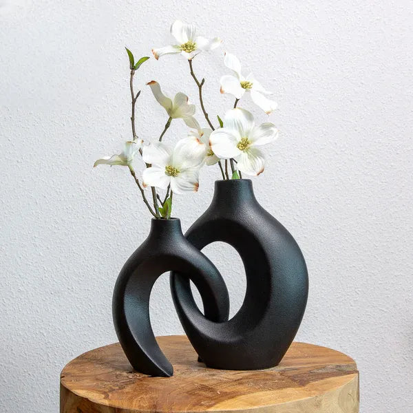 Vase – Vaisseau Tressé Élégant Pour Arrangements Floraux Modernes Vases Electro Paris