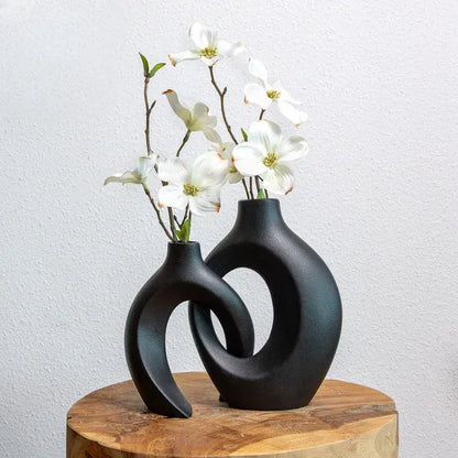 Vase – Vaisseau Tressé Élégant Pour Arrangements Floraux Modernes Vases Electro Paris