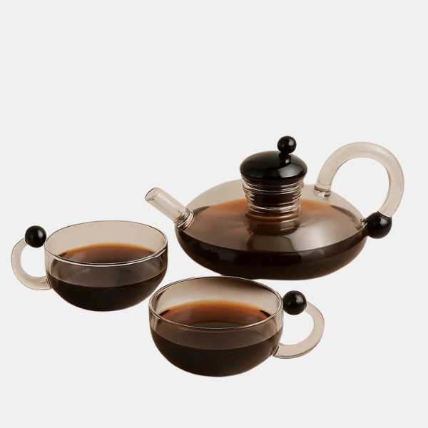 Théière Filtrante Élégance – Infusion Parfaite Electro Paris Transparent Théière + 2 Tasses