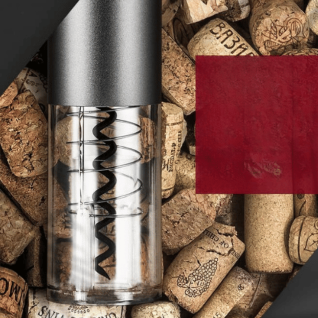 Tire-bouchon Électrique Rechargeable Kitchen Electro Paris Gris