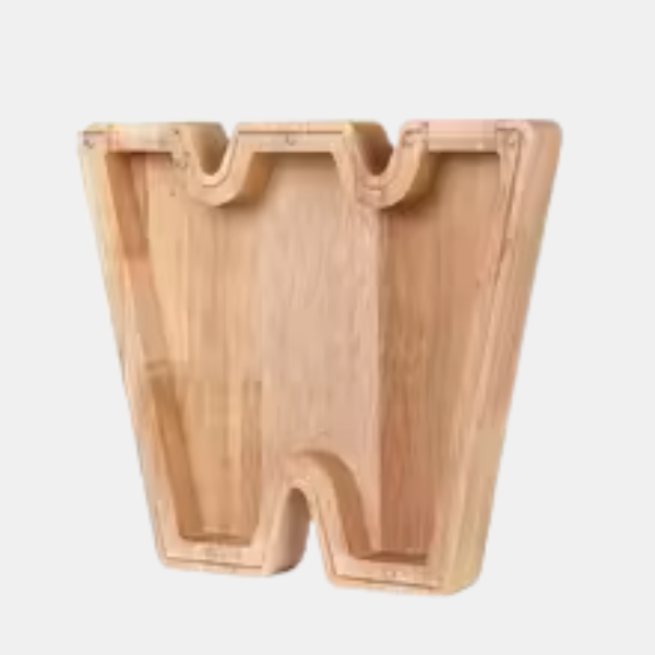 Tirelire Personnalisable – Boîte d’Épargne en Bois avec Initiales Electro Paris W