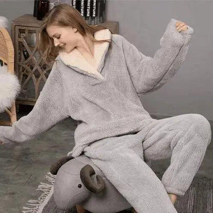 Pyjama En Polaire Sherpa – Confortable, Chaud Et Douillet Pour Les Soirées Froides Pajama set Electro Paris