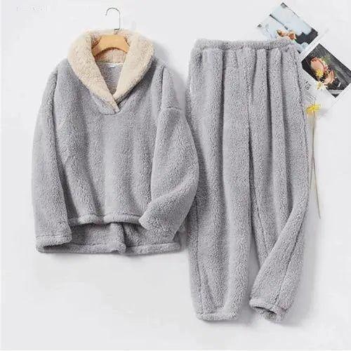 Pyjama En Polaire Sherpa – Confortable, Chaud Et Douillet Pour Les Soirées Froides Pajama set Electro Paris