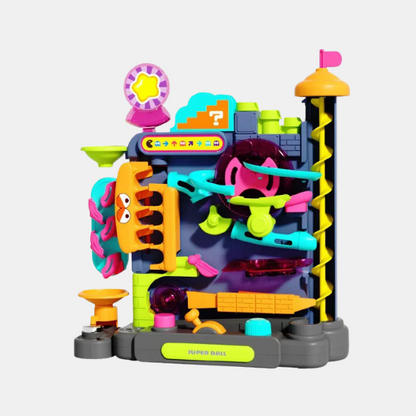 Tour à Boules en Bois pour Tout-Petits – Jouet Rampe Montessori pour la Motricité Jouets éducatifs Electro Paris 216-2Y-Rouge