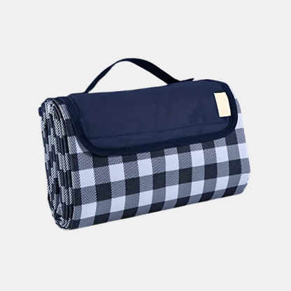 Très Grande Nappe de Pique-Nique pour Familles – Tapis d'Extérieur Pliable et Imperméable Mobilier d'extérieur et accessoires Electro Paris Grille Bleue
