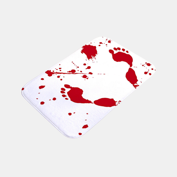 Tapis de Bain Magique Qui Devient Rouge – Tapis de Farce Empreintes Sanglantes Tapis de bain Electro Paris