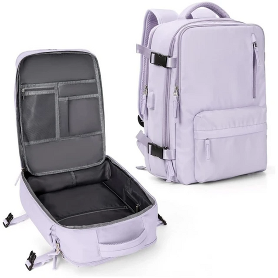 Sac À Dos Imperméable En Polyester Renforcé Pour Travail Et Aventure Backpack Electro Paris Violet