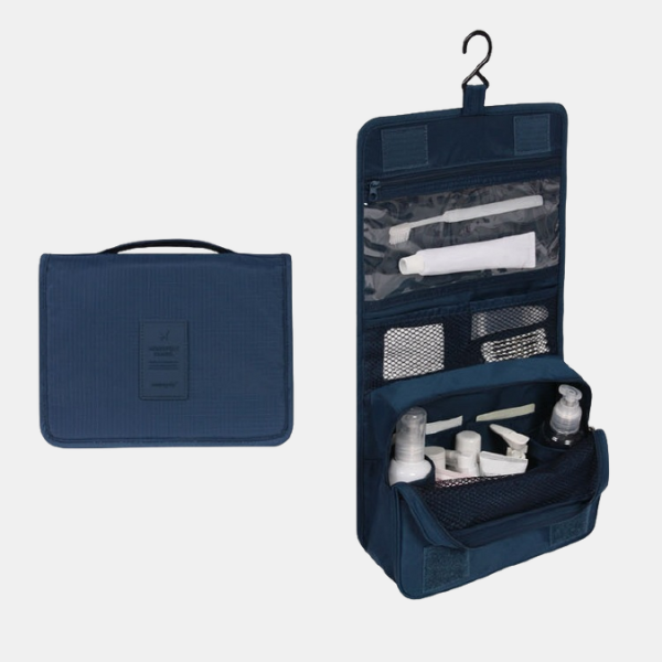 Trousse de Maquillage Suspendue – Organisateur de Voyage Imperméable Accessories Electro Paris Bleu foncé