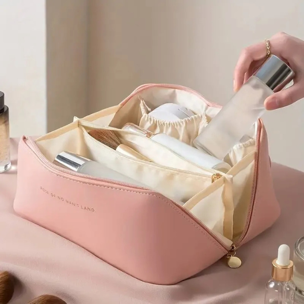 Trousse de Toilette Élégante – Grande Capacité et Pratique Less 50 Electro Paris Rose