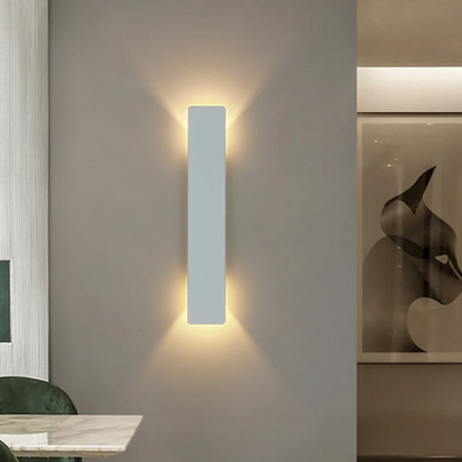 Applique Murale Extérieure LED Moderne à Éclairage Haut et Bas pour Illumination Architecturale Éclairage extérieur Electro Paris Blanc Blanc froid 24W