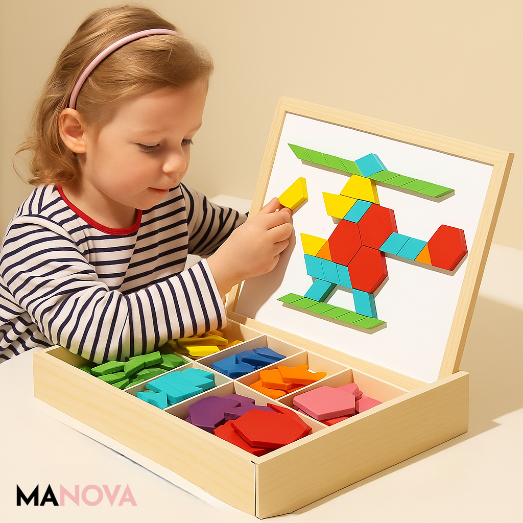 Jeu de Puzzle Magnétique en Bois – Amusement Cérébral Pour Tous Les Âges Mechanical Puzzles Electro Paris