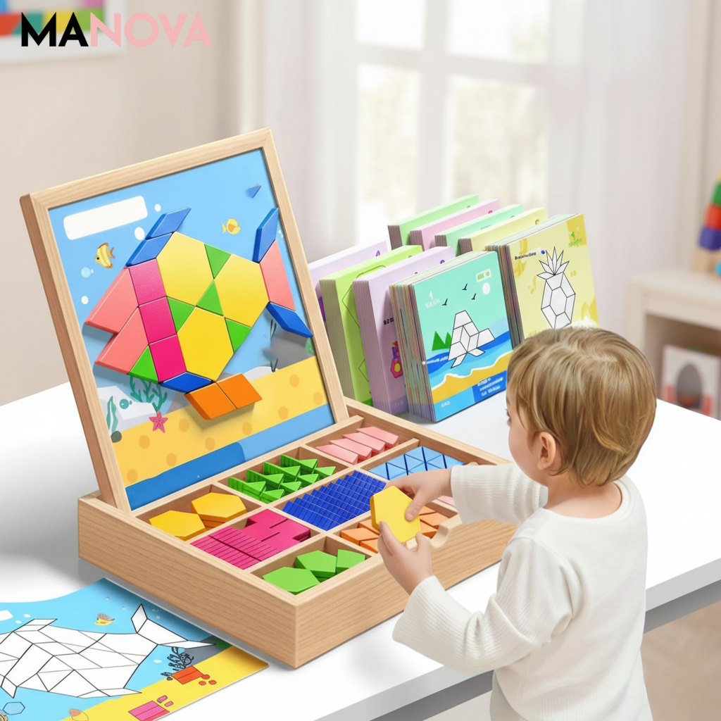 Jeu de Puzzle Magnétique en Bois – Amusement Cérébral Pour Tous Les Âges Mechanical Puzzles Electro Paris