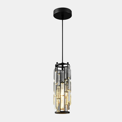 Suspension Plafonnier en Verre Cristal Lampe de plafond Electro Paris Noir 1-tête