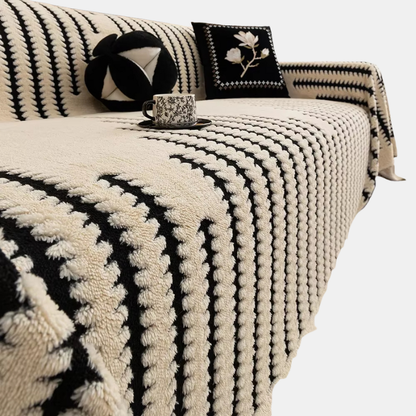 Housse De Canapé Douce Et Tuftée – Protection Confortable Et Élégante Pour Salon Et Maison Sofa cover Electro Paris Blanc 180x130cm