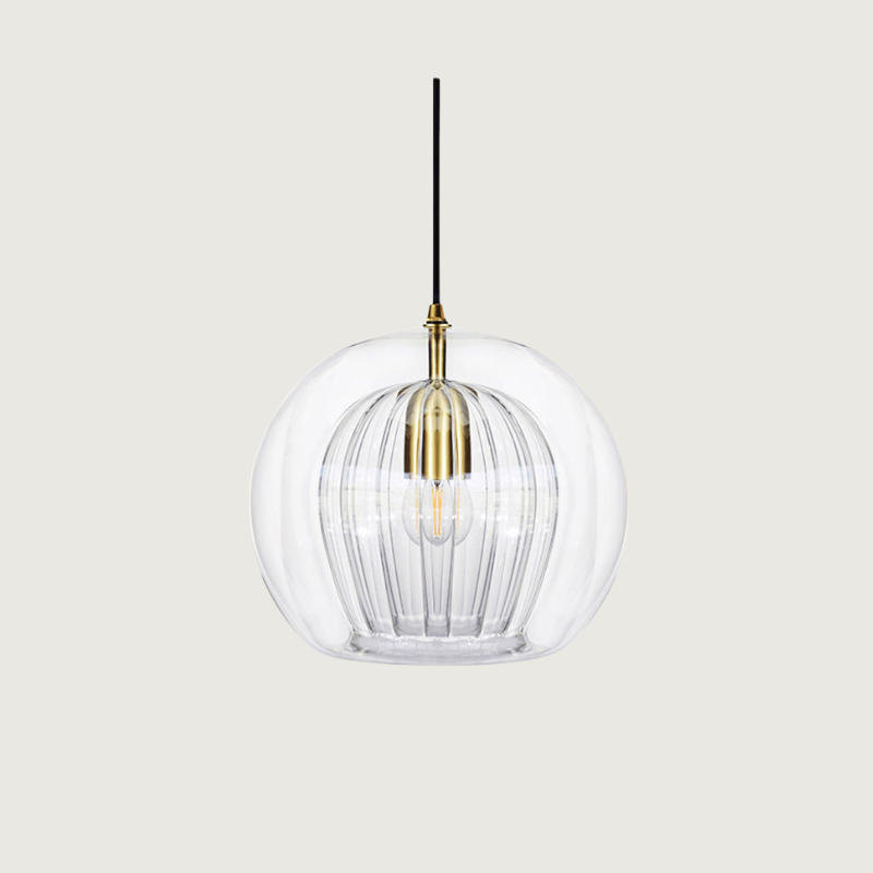 Lampe Suspendue en Verre Ambre et Métal – Éclairage Élégant et Chaleureux Ceiling lamp Electro Paris