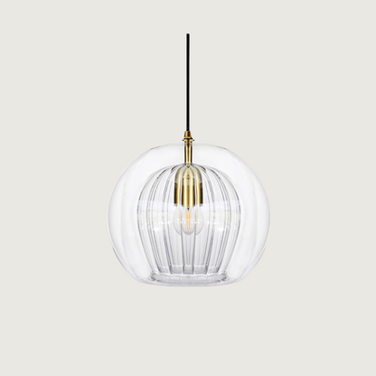 Lampe Suspendue en Verre Ambre et Métal – Éclairage Élégant et Chaleureux Ceiling lamp Electro Paris