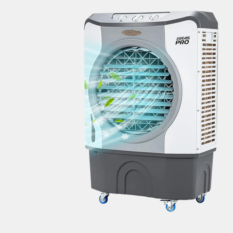 Refroidisseur d’Air 4-en-1 – Ventilateur, Humidificateur et Purificateur, Réservoir 45L Chauffage, Refroidissement et Qualité de l'Air Electro Paris
