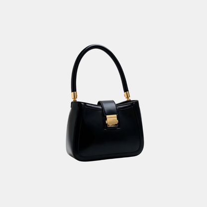 Sac À Main – Élégante Sacoche Structurée En Similicuir Elegance Leather Bag Electro Paris Noir