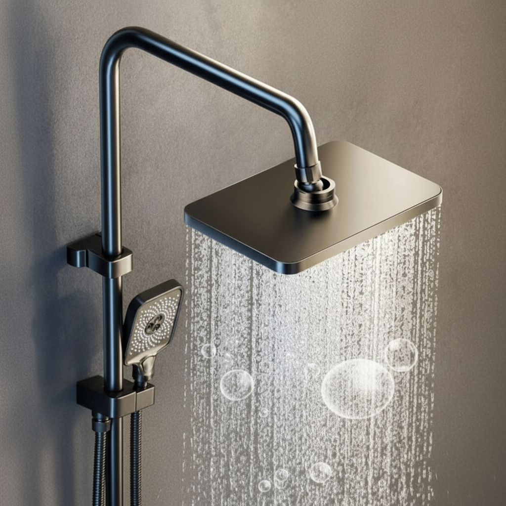 Ensemble De Douche Mural Haute Pression Avec Pommeau Ajustable Pour Salle De Bain Moderne Shower set Electro Paris