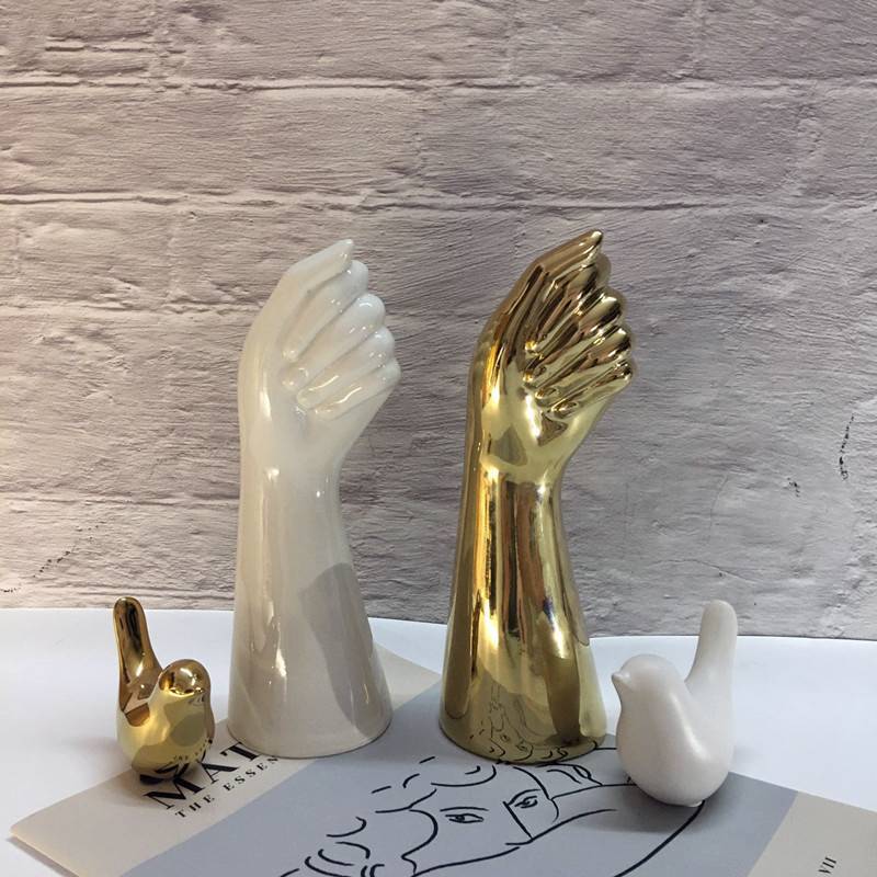 Vase Sculpture de Mains – Vase Artistique en Céramique pour Décoration Moderne Vases Electro Paris