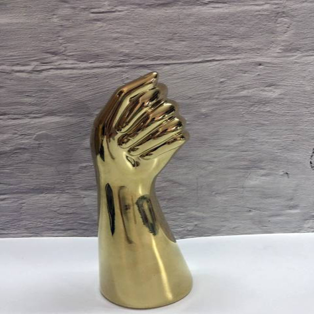 Vase Sculpture de Mains – Vase Artistique en Céramique pour Décoration Moderne Vases Electro Paris Doré