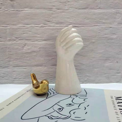 Vase Sculpture de Mains – Vase Artistique en Céramique pour Décoration Moderne Vases Electro Paris