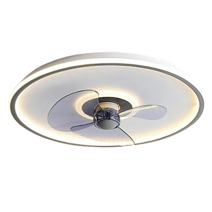 Ventilateur de plafond LED ultra-mince avec télécommande Lampe pour ventilateur de plafond Electro Paris Noir
