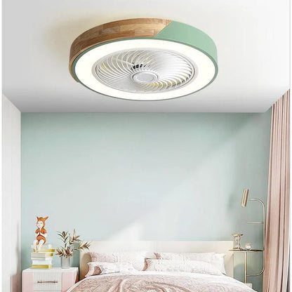 Ventilateur de plafond avec éclairage LED et finition bois Lampe pour ventilateur de plafond Electro Paris