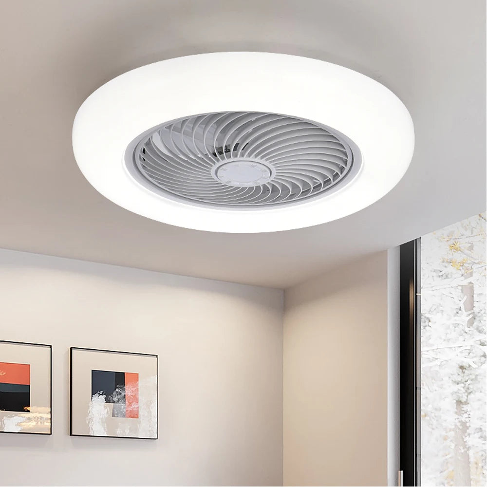 Ventilateur de plafond silencieux avec LED à intensité variable et télécommande Lampe pour ventilateur de plafond Electro Paris