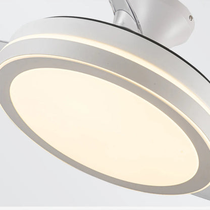 Ventilateur de Plafond à Lames Rétractables avec Éclairage LED Intégré Ventilateur de plafond avec lampe Electro Paris