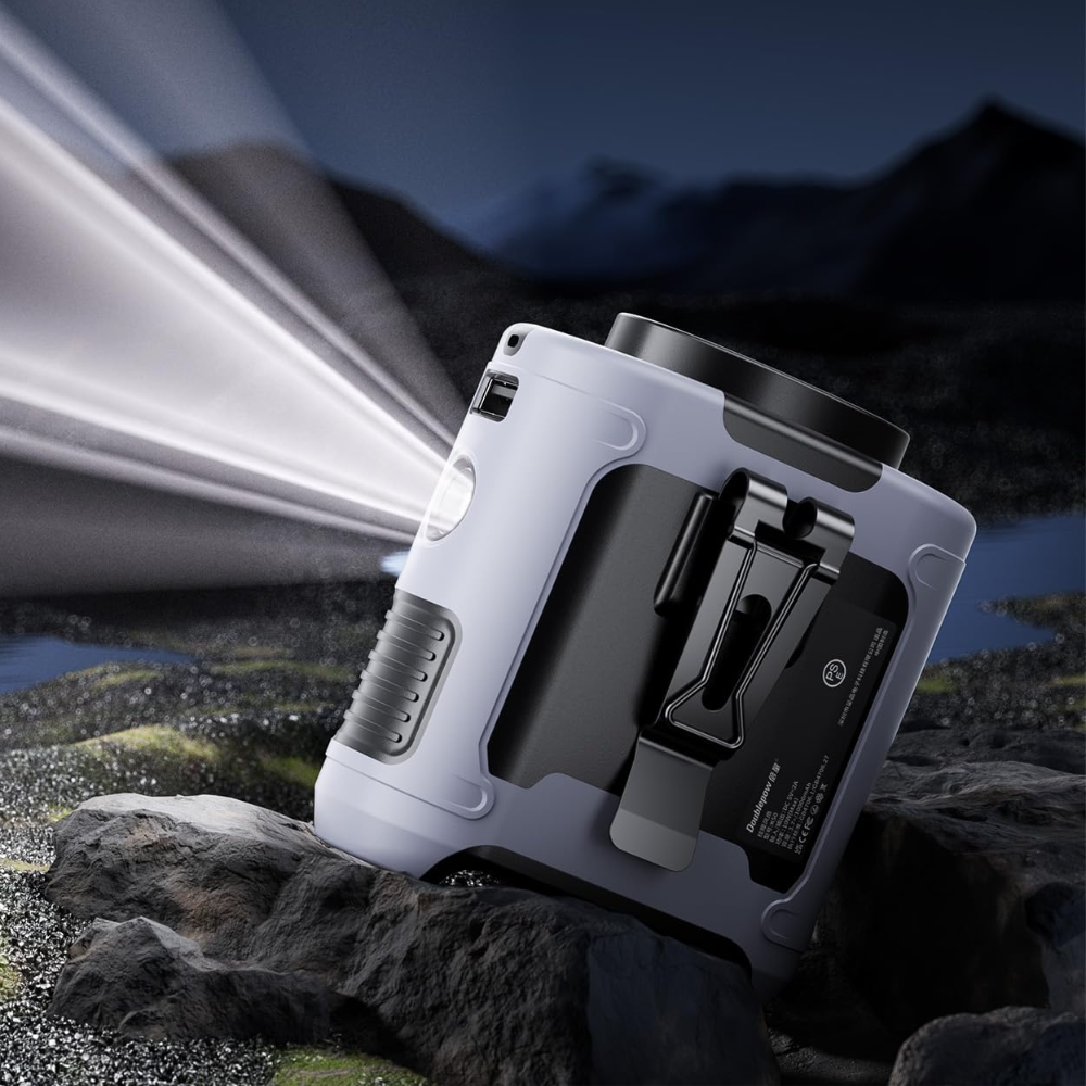 Ventilateur de Taille Portable avec Batterie 20000mAh – Ventilateur Mains-Libres pour Travailleurs Ventilateurs portables Electro Paris