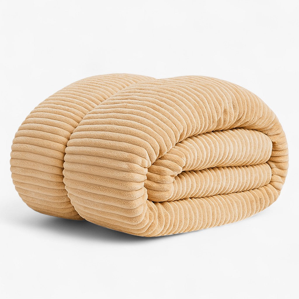 Couverture D’hiver Ultra-Douce Et Confortable Avec Design Élégant Et Chaleur Optimale Blanket Electro Paris Kaki 180x220cm