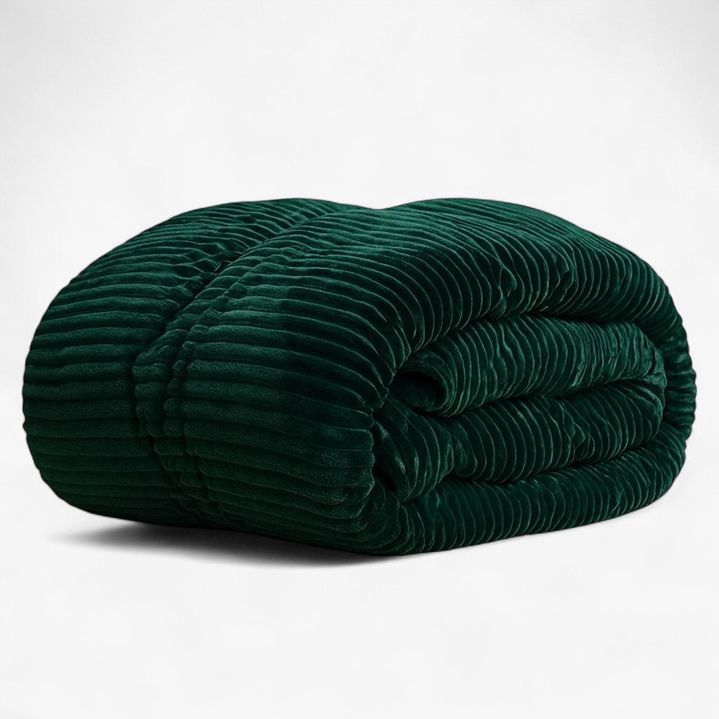 Couverture D’hiver Ultra-Douce Et Confortable Avec Design Élégant Et Chaleur Optimale Blanket Electro Paris Vert 180x220cm