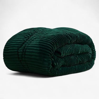 Couverture D’hiver Ultra-Douce Et Confortable Avec Design Élégant Et Chaleur Optimale Blanket Electro Paris Vert 180x220cm