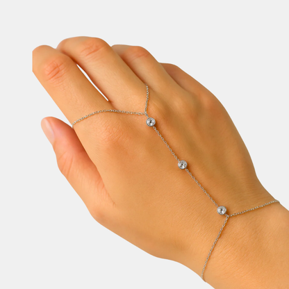 Bracelet ajustable à anneaux pour femmes avec design scintillant et personnalisation Jewelry Bracelet Chain Electro Paris Or